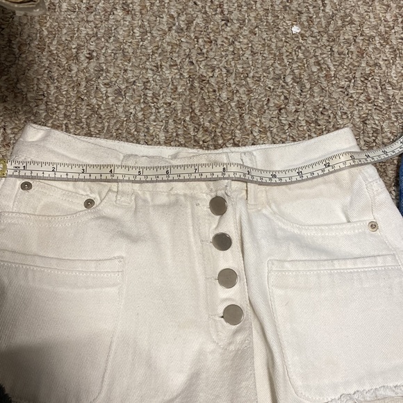 H1127 White Jean Shorts/Skirt - Picture 8 of 10